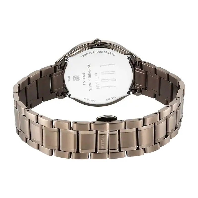 Titan Edge Slim Brown Dial Men’s Watch- 1843QM02